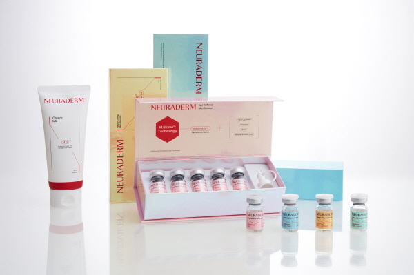 ‘뉴로더마’는 신경과학과 피부과학을 의미하는 ’Neuroscience’와 ’Dermatology’를 접목한 합성어다. 사진=클리닉 더마 라인(메디톡스 제공)