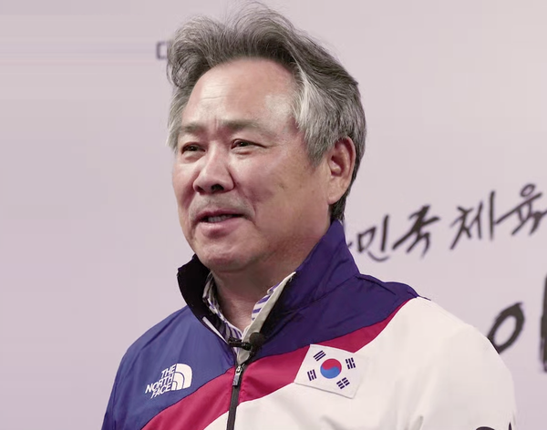 이기흥 대한체육회장의 모습. 사진=이기흥 선거 캠프 제공