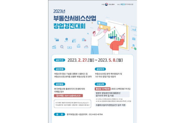 한국부동산원이 부동산 스타트업 발굴을 위한 경진대회를 진행한다. 사진=한국부동산원 제공