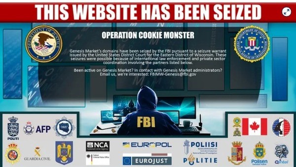 미국 연방수사국(FBI)DL 디지털 '도플갱어' 범죄시장인 제네시스 마켓을 폐쇄했다
