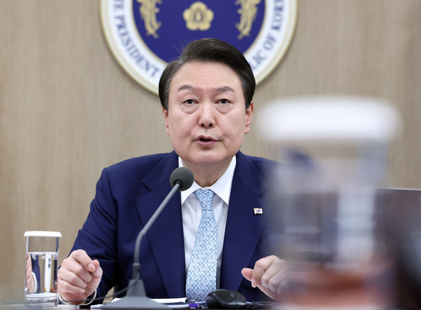 윤석열 대통령이 발언을 하고 있다. 사진=연합뉴스 제공