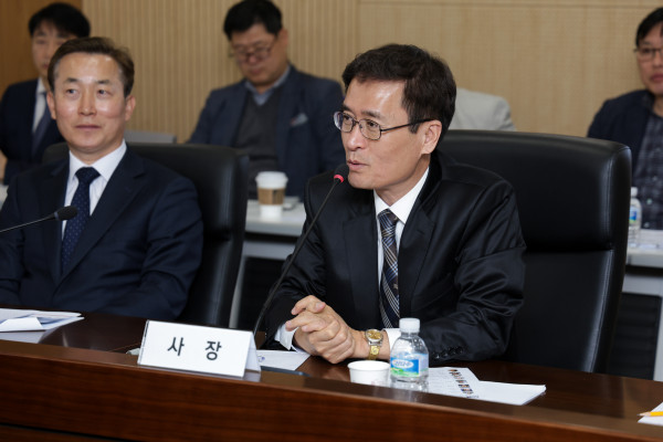 함진규 도로공사 사장이 발언을 하고 있다. 사진=한국도로공사 제공