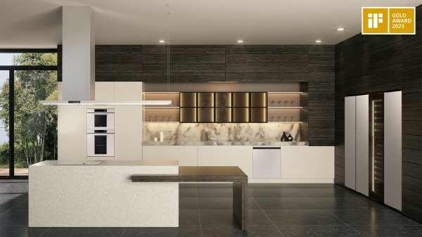 삼성전자의 '비스포크 인피니트 라인'이 프리미엄 라이프스타일 맞춤형 가전 경험 제공으로 금상을 수상했다. 사진=삼성전자 제공