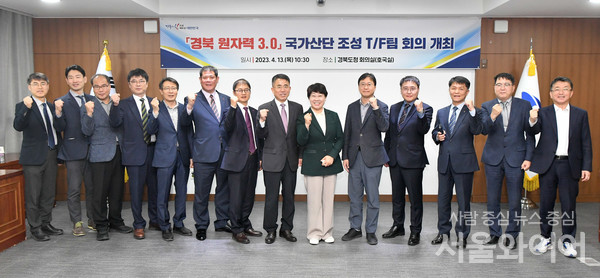 북도는 지난 13일 경북도청 대회의실에서 경주시, 울진군, 한수원, 한전기술, 한전KPS, 한국원자력환경공단, 한국원자력연구원, 경북연구원, 경북테크노파크가 참석한 가운데 「경북 원자력 3.0시대」 개막을 위한 국가산단 조성 TF팀 회의를 열었다.