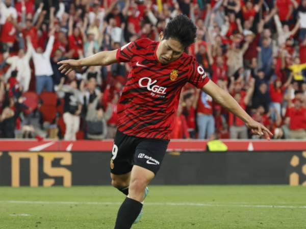 헤타페전서 두 번째 골 넣고 환호하는 이강인. 사진=연합뉴스