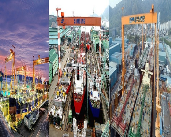 대우조선해양이 이달 23일 임시 주주총회를 통해 사명을 한화오션을 변경하는 동시에 새 경영진을 선임한다. HD한국조선해양·삼성중공업·대우조선해양 등 조선 3강 구도는 더욱 공고해질 것으로 예상되며, 앞으로 수주 경쟁을 더욱 치열하게 전개될 가능성이 높다. 사진=각 사 제공