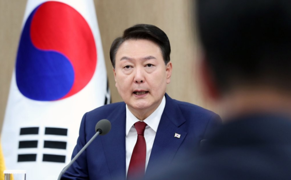 윤석열 대통령이 지난 9일 서울 용산 대통령실 청사에서 열린 국무회의에서 발언하고 있다. 사진=연합뉴스