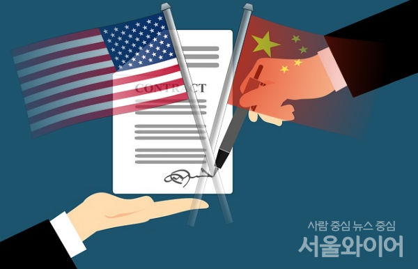 미국과 중국은 서로 무역견제를 실시하며 많은 피해를 입었고 협상을 진행했으나 오히려 관계만 악화됐다. 사진=서울와이어 DB