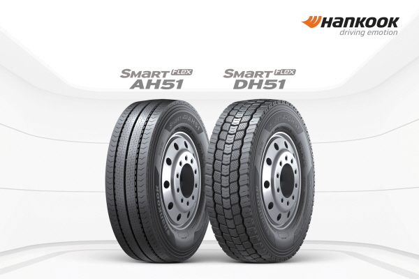 한국타이어의 상용차 전용 타이어 AH51, DH51. 사진=한국타이어 제공
