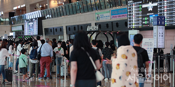 김포공항 국내선 청사 출국장. 사진=서울와이어 DB