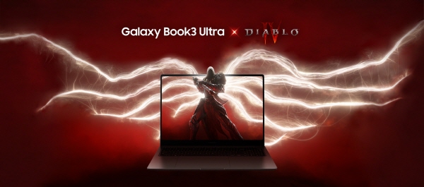 삼성전자가 11년 만에 선보이는 디아블로 시리즈의 최신작 ‘디아블로 IV’의 출시를 맞아, 몰입감 있는 게이밍 환경을 제공하는 ‘갤럭시 북3 울트라’의 구매 고객들에게 차별화된 혜택을 제공한다. 사진=삼성전자 제공