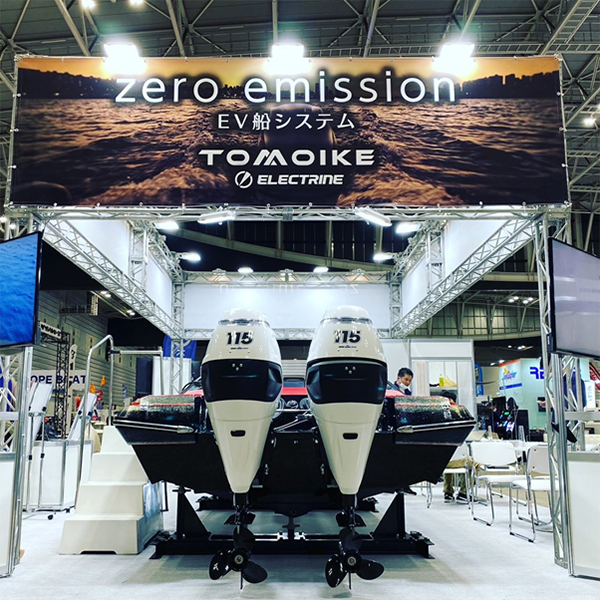 수상택시에 설치하기 위해 일본 현지로 수출된 일렉트린 듀얼 전기선외기시스템. 사진=TOMOIKE 제공