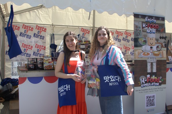 지난 10일 영국 런던 아우터넷에서 열린  ‘코리아 나우 축제’ 내 사진=한국농수산식품유통공사 제공