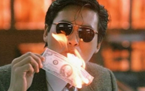 영화 ‘영웅본색’에 출연한 주윤발. 사진=영화 스틸컷