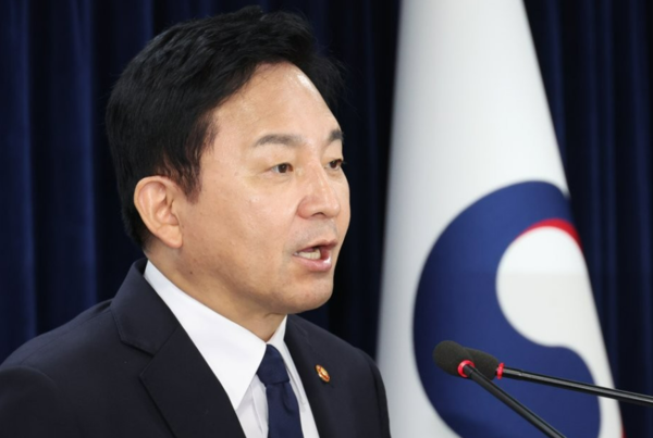 원희룡 국토교통부 장관이 31일 정부서울청사에서 LH 무량판 구조 조사 결과를 브리핑하고 있다. 사진=연합뉴스