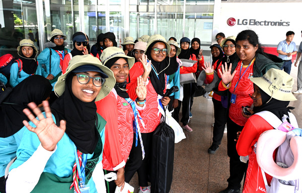 LG전자가 기상악화로 새만금 야영지에 철수한 세계스카우트 잼버리 참가자들의 숙소와 한국 전통문화체험 및 견학 프로그램 등을 지원한다. 사진=LG전자 제공