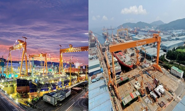 올해 조선업계 임금단체 협상에서 희비가 갈렸다. 앞서 한화오션이 노사 간 임금 협상을 조기 마무리 지은 가은데 HD현대중공업은 여전히 최종 타결에 어려움을 겪고 있다. 사진=각 사 제공 