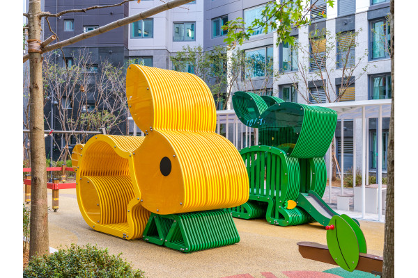 현대건설이 힐스테이트 홍은 포레스트의 놀이시설물 '토끼 놀이터'로 IDEA 본상을 수상했다. 사진=현대건설 제공