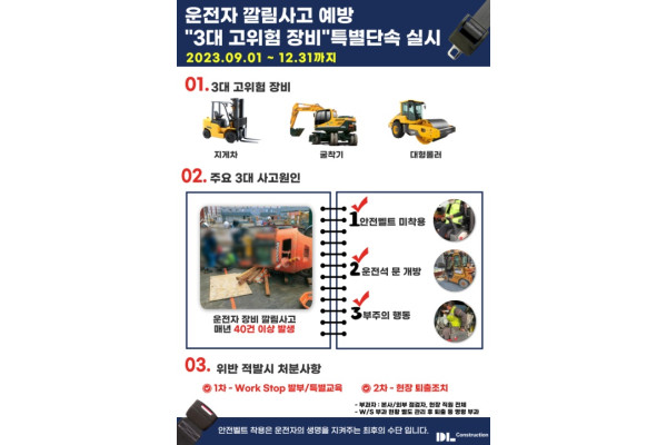 DL건설이 중대재해 제로를 달성하기 위해 전 현장을 대상으로 안전 활동 '타겟'을 전개한다. 사진=DL건설 제공