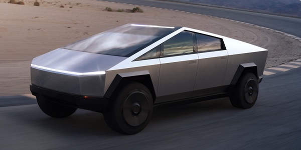 파격적일 만큼 급진적 디자인이 특징인 테슬라의 신차 '사이버트럭'. 사진=테슬라