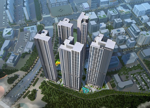 더샵 오창 프레스티지 조감도.