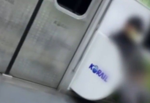 지난해 12월31일 청량리행 경춘선에서 맞은편 여승객을 바라보며 음란행위를 하고 있는 남성. 사진=YTN 보도화면 캡처