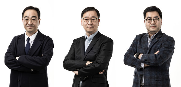 (왼쪽부터) 이승욱 글로벌사업본부장, 민경덕 패션뷰티사업본부장, 권민수 옴니플러스사업본부장. 사진=위메프 제공