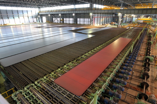 현대제철 당진제철소 후판 생산 작업장. 사진=현대제철 제공