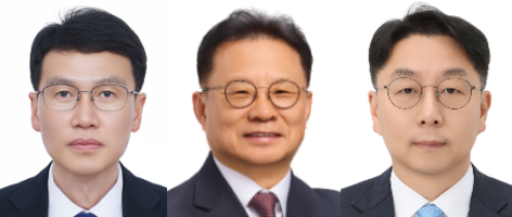 (왼쪽부터) 김세훈 동원산업 지주부문 대표이사, 장인성 동원산업 기술부문 대표이사, 박상진 동원산업 사업부문 대표이사. 사진=동원그룹 제공
