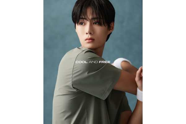 스파오 쿨 앤 프리 컬렉션 쿨 트리코트 티셔츠. 사진=이랜드 제공