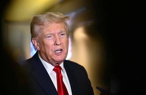 도널드 트럼프 미국 대통령이 발언하고 있다. 사진=연합뉴스/AFP