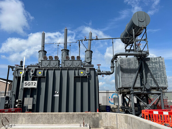 효성중공업이 2023년 스코틀랜드에 공급한 초고압변압기. 사진=효성