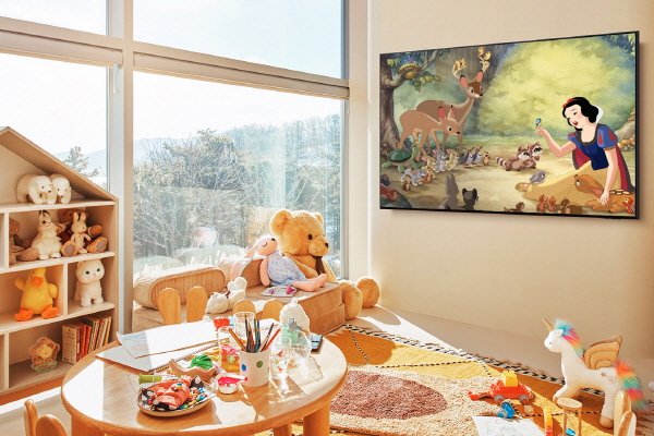 삼성 아트 스토어 디즈니 컬렉션에 포함된 '백설공주와 일곱 난쟁이' 라이프스타일 이미지. 사진=삼성전자 제공