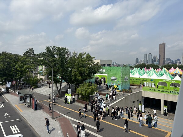 오는 25일까지 열리는 올리브영 페스타 전경. 사진=고정빈 기자