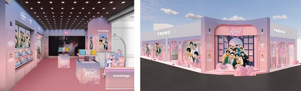 CJ제일제당이 세븐틴 데뷔 10주년 생일파티를 콘셉트로 ‘비비고 호텔(bibigo Hotel)’ 올리브영 팝업을 운영한다. 사진=CJ제일제당