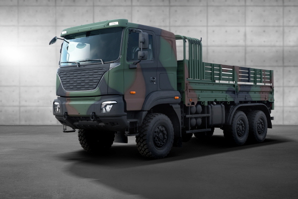 기아 중형표준차(KMTV, Kia Medium Tactical Vehicle) 5톤 모델. 사진=기아 제공