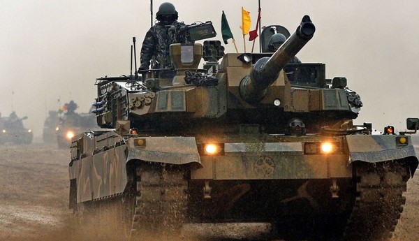 현대로템이 폴란드에 수출한 K2 흑표 전차. 사진=국방부