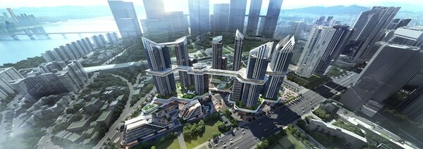 HDC현대산업개발이 제안한 용산 정비창전면1구역 재개발 조감도. 사진=HDC현대산업개발