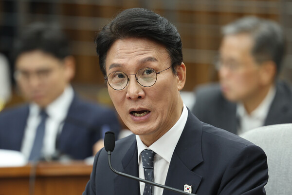 김민석 국무총리 후보자가 24일 국회에서 열린 인사청문회에서 의원들 질의에 답하고 있다. 사진=연합뉴스 