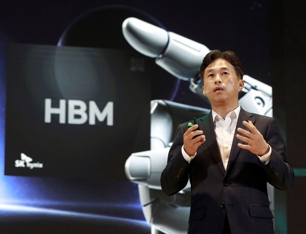 곽노정 SK하이닉스 대표이사 사장이 연설하고 있다. 사진=SK하이닉스 제공