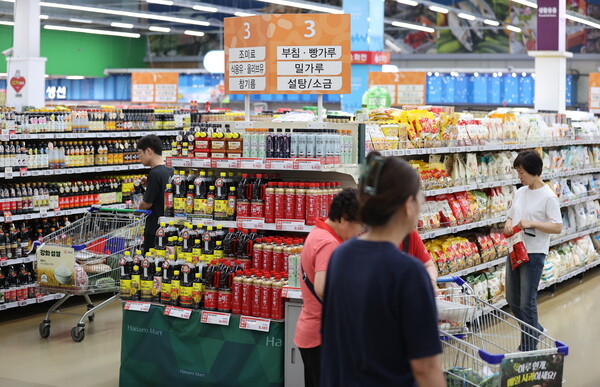 서울의 한 대형마트에서 장을 보는 시민의 모습. 사진=연합뉴스