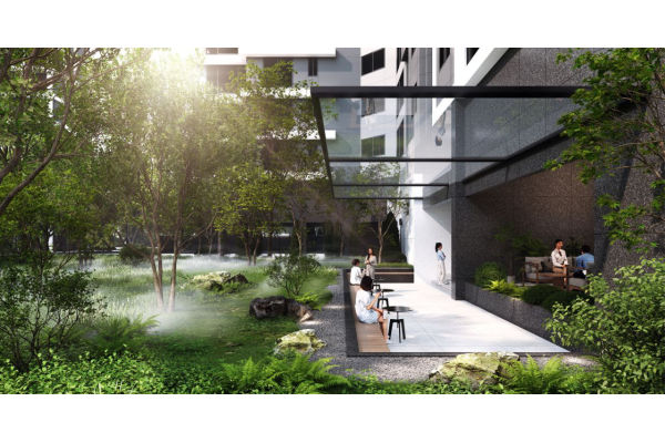 써밋 프라니티, 동별 프라이빗 정원. 사진=대우건설 제공