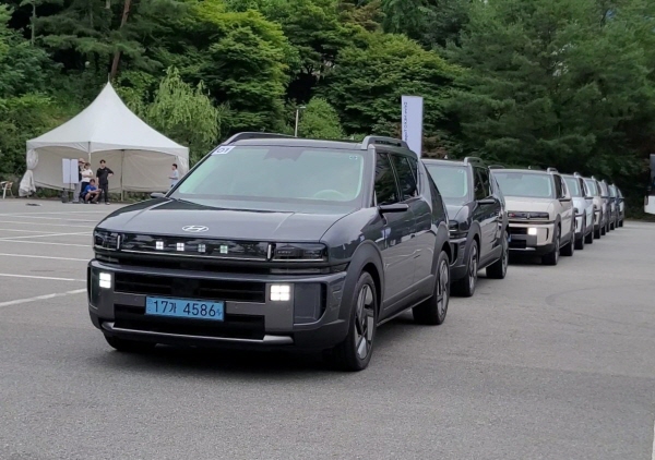 현대차가 주최한 '디 올 뉴 넥쏘' 시승 이벤트 현장. 사진=현대차 제공