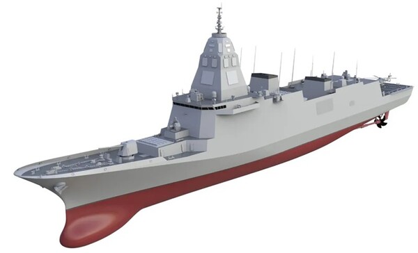 한국형 차기 구축함(KDDX) 모형도. 사진=방위사업청