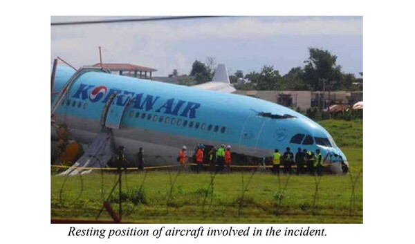 2022년 필리핀 세부 막탄국제공항서 대한항공 KE631편이 착륙사고를 당했다. 사진=텍사스 북부 지방법원