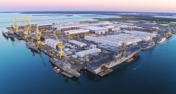HD현대중공업이 선박 생산성 향상과 첨단 조선 기술을 지원하기로 한 미국 미시시피주의 잉걸스 조선소 전경. 사진=헌팅턴 잉걸스 홈페이지