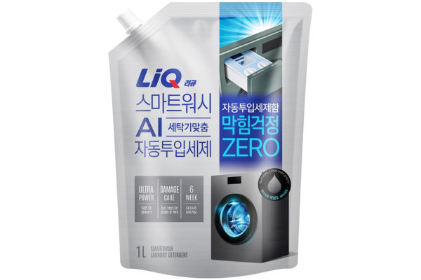 애경산업의 ‘리큐’(LIQ)에서 세탁의 편리함을 제공해 주는 ‘스마트워시’를 출시했다. 사진=애경산업 제공