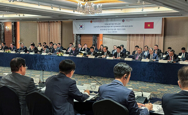 HS효성이 12일 서울 롯데호텔에서 열린 ‘한-베트남 비즈니스 포럼’에 참석해 향후 베트남 사업의 방향과 협력 비전을 공유했다. 사진=HS효성 제공