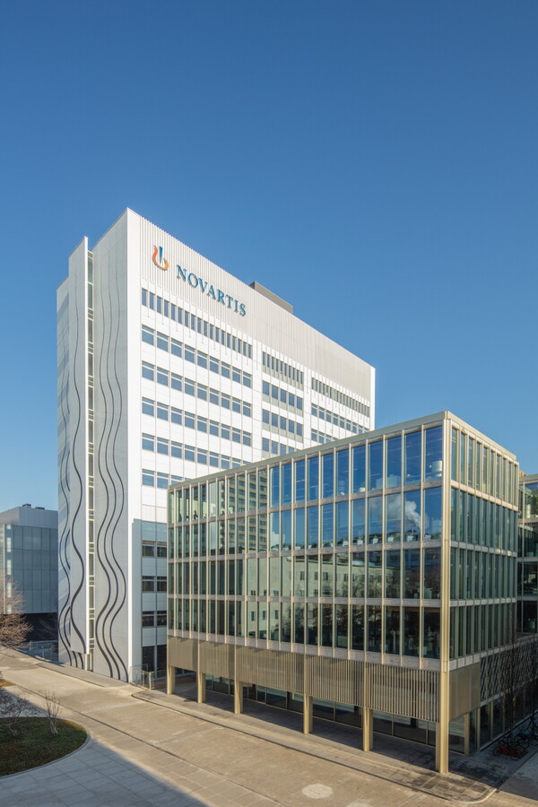 노바티스 캠퍼스 바젤 내 Banting 1동 및 Fabrikstrasse 6 전경.(사진=노바티스)