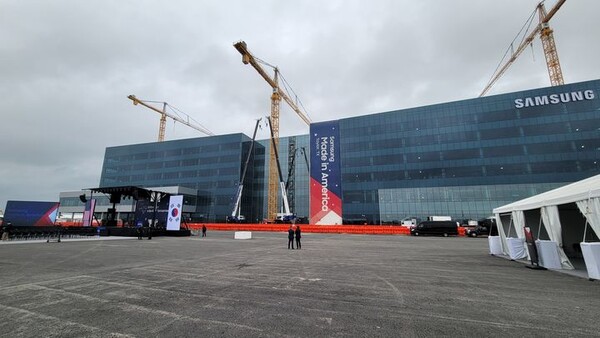 미국 텍사스주 테일러에 건설되고 있는 삼성전자 파운드리 공장. 사진=삼성전자